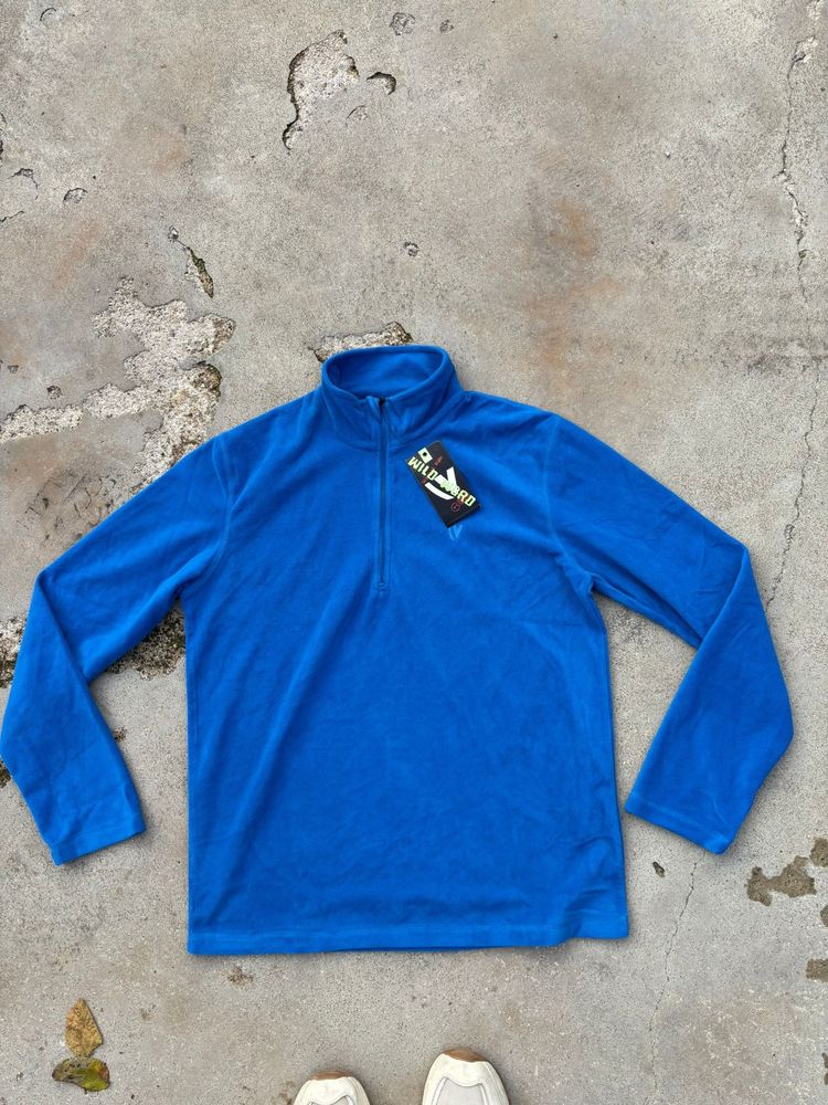 Other Blue Fleece Pullover With Quarter Zip product image